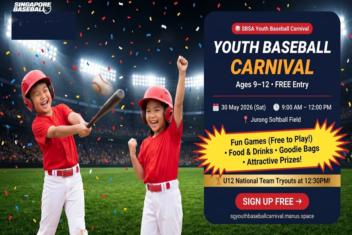 Singapore Youth Baseball Carnival background